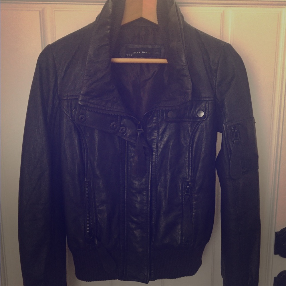 Leather jacket Zara